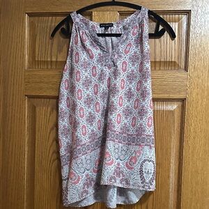 Women’s Willie Smith Pink Blue tank top blouse Size M